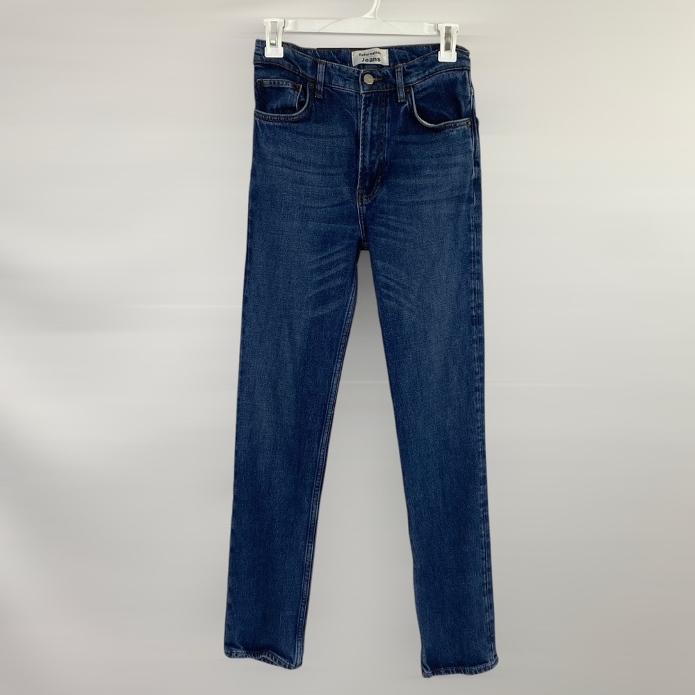 Reformation Blue Straight Leg Women's Jeans - Picture 2 of 6